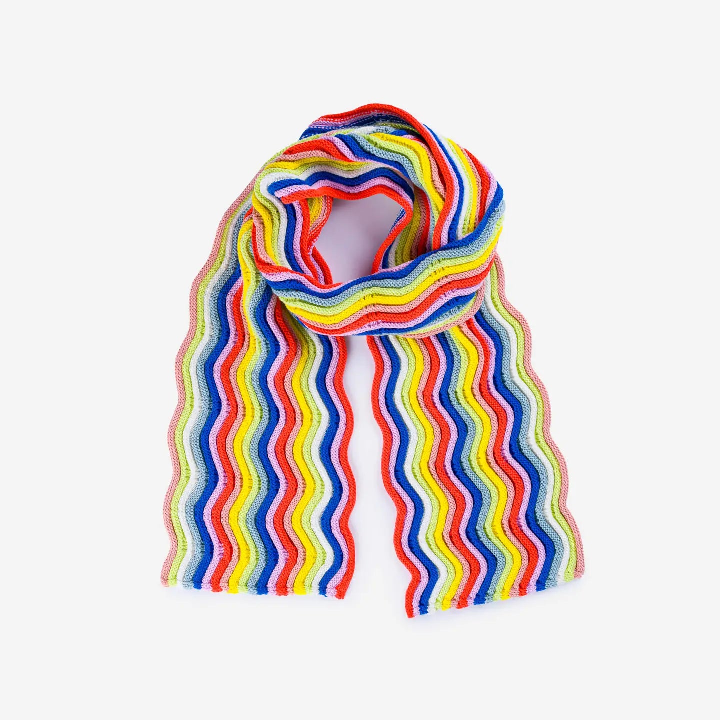 Rainbow Circus Squiggle Scarf