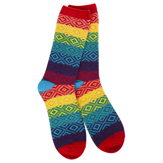 Rainbow Weekend Gem Crew Socks