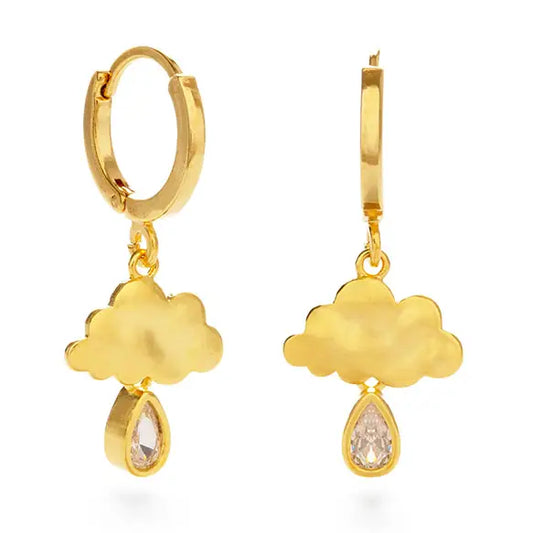 Raincloud Huggie Hoop Earrings