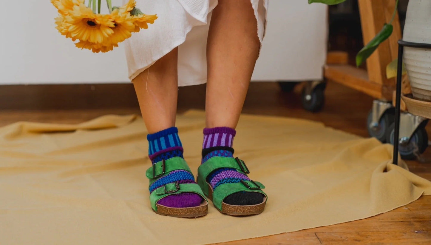 Raspberry Quarter Socks by Solmate Socks