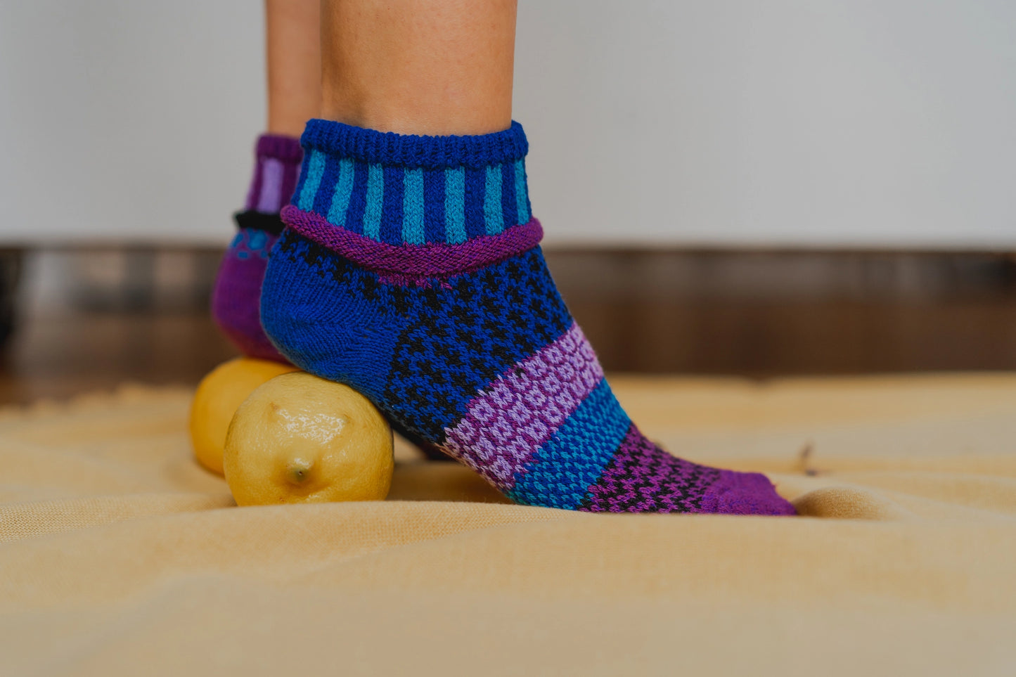 Raspberry Quarter Socks by Solmate Socks