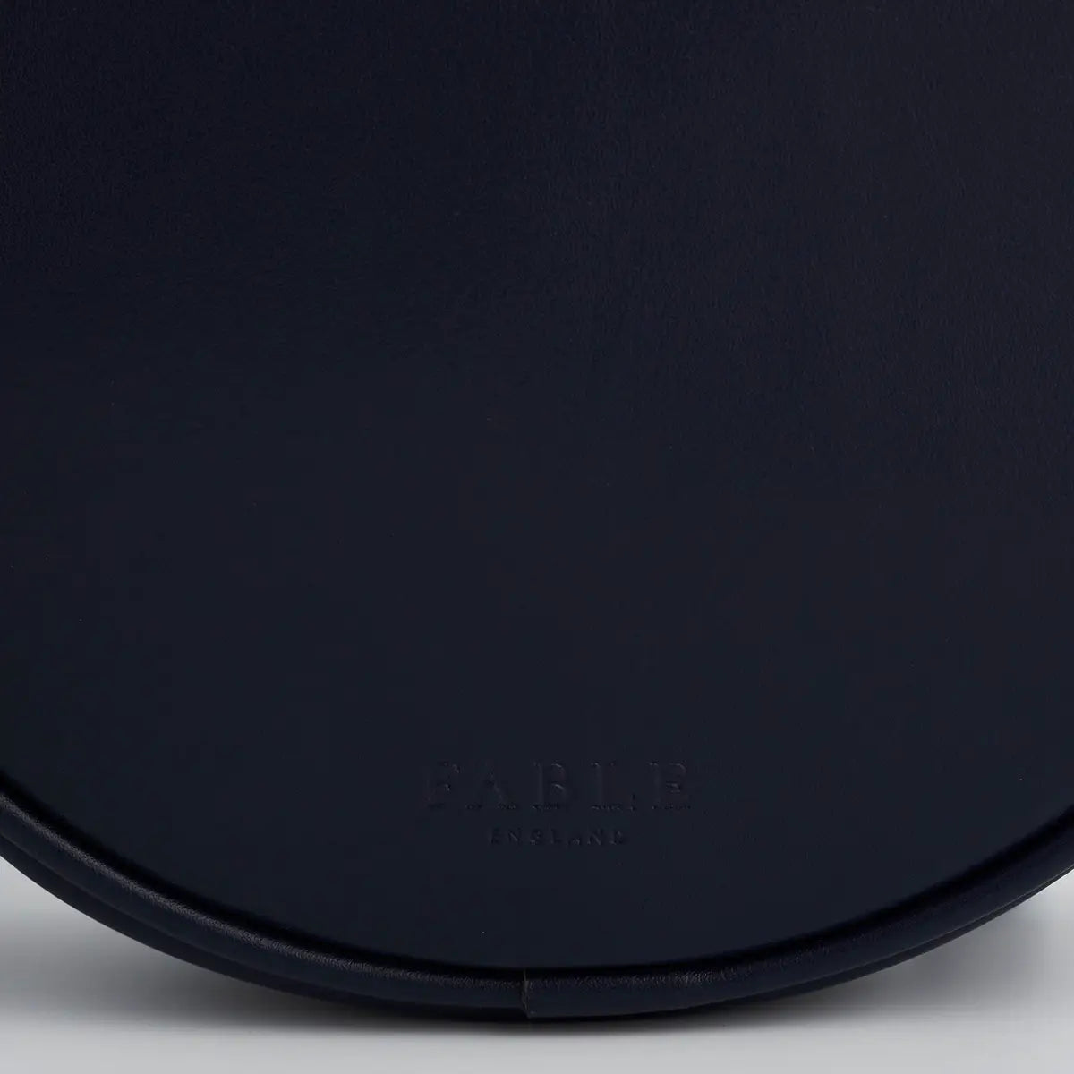 Red Admiral Navy Embroidered Circle Bag by Fable England