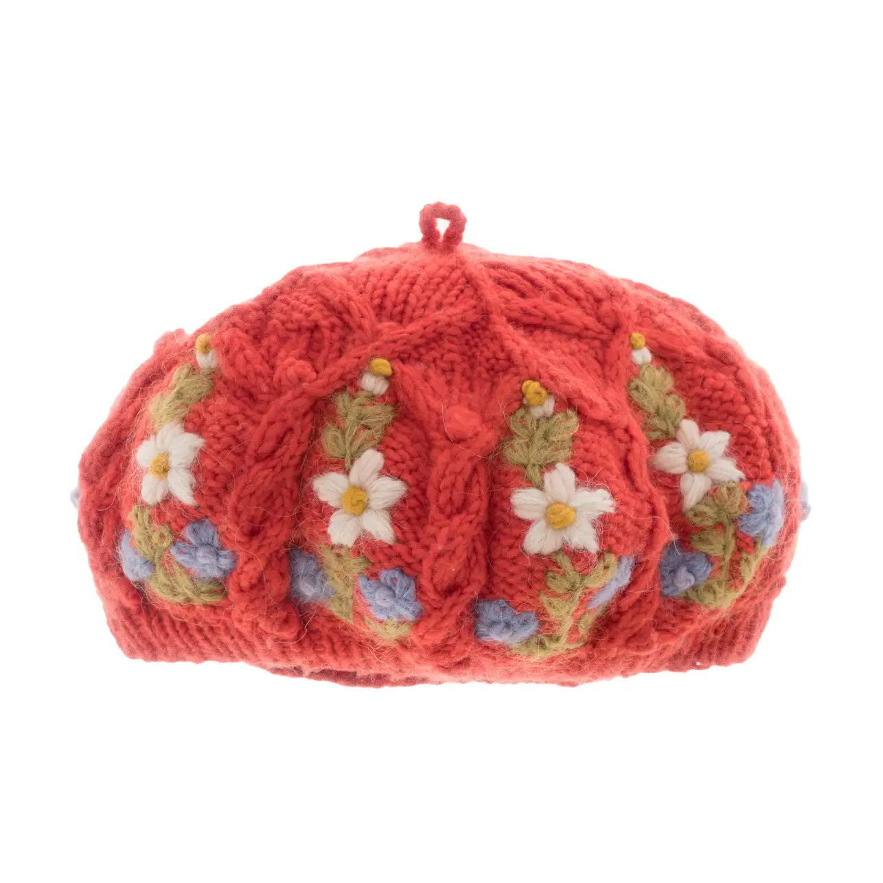 Red Eleanor Beret by French Knot