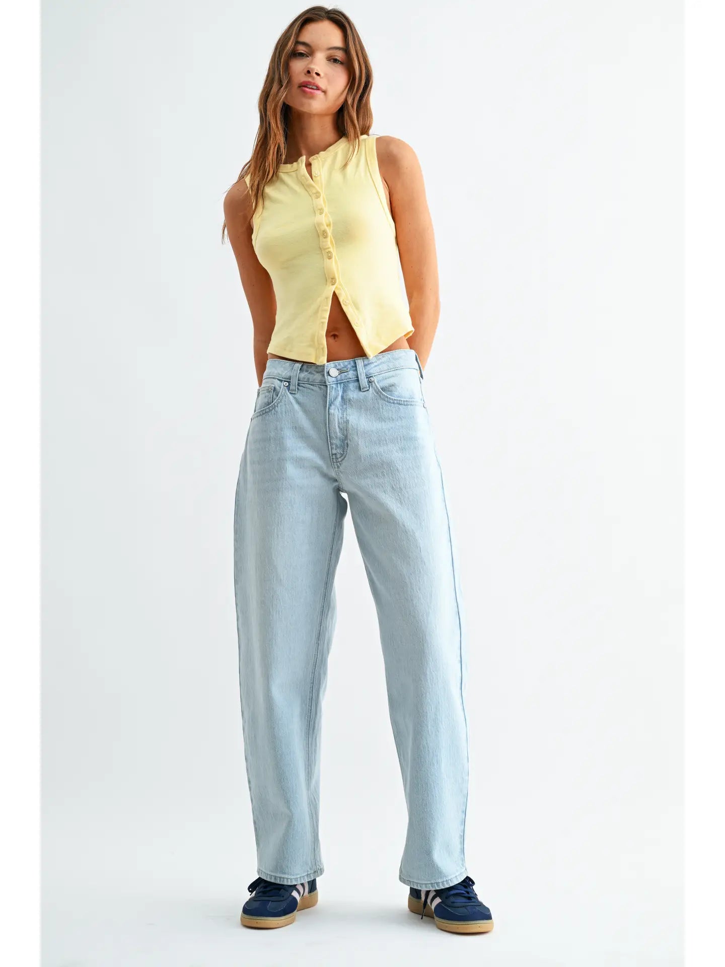 Relaxed Straight Barrel Jean - Light Denim
