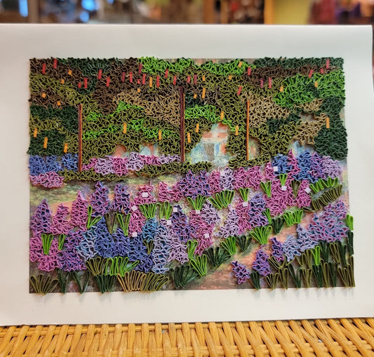 Garden At Giverny Artist's Series Quilling Card