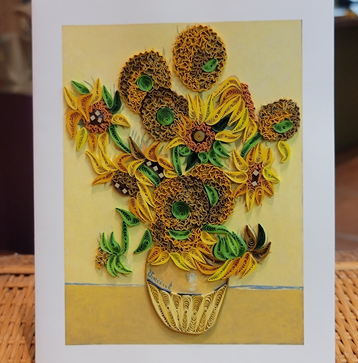 Sunflowers by Van Gogh Artist Series Quilling