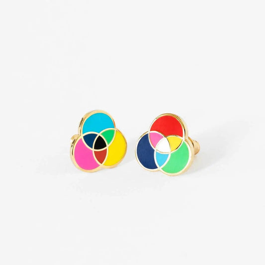 Rgb and Cmyk Earrings