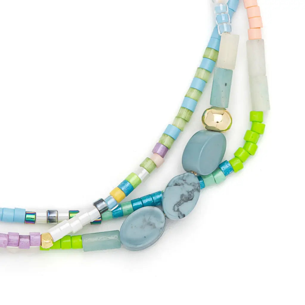 Salt & Sunshine Mixed Media Bracelet