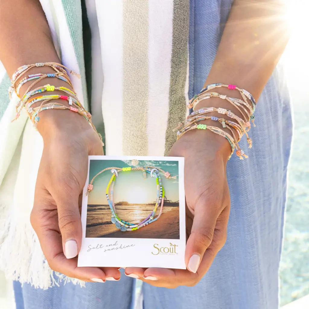 Salt & Sunshine Mixed Media Bracelet
