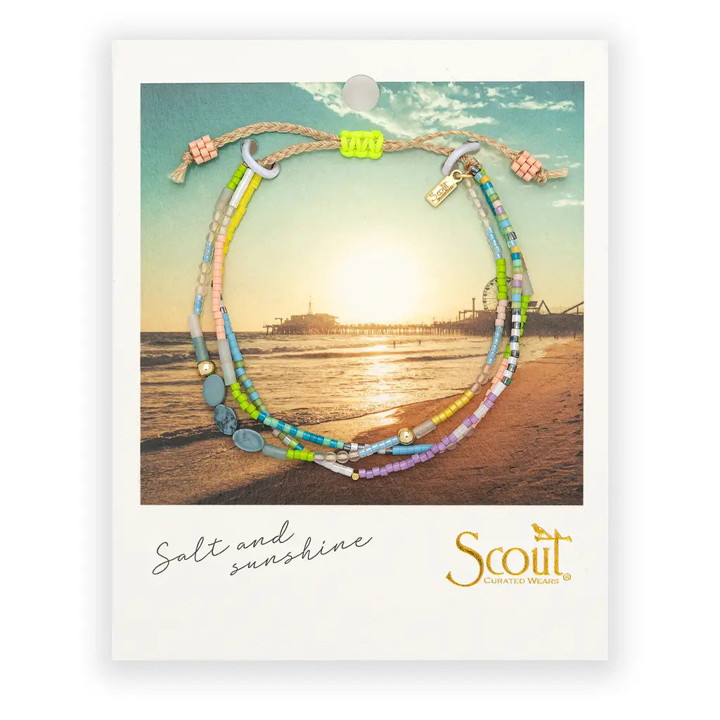 Salt & Sunshine Mixed Media Bracelet