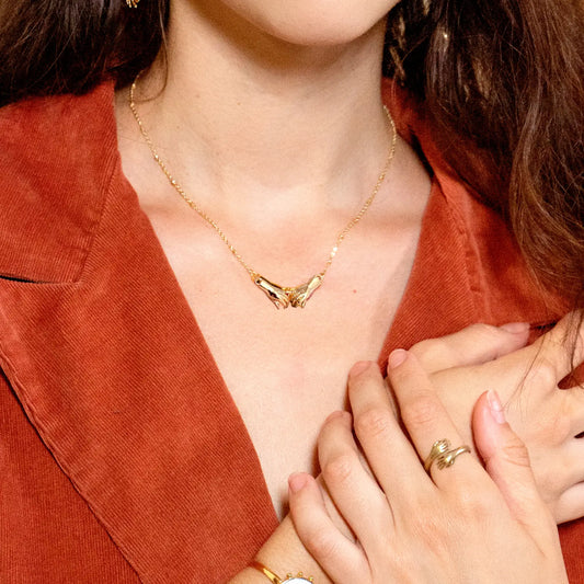 Script 24K Gold Plated Necklace