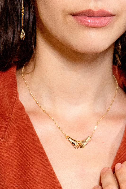 Script 24K Gold Plated Necklace