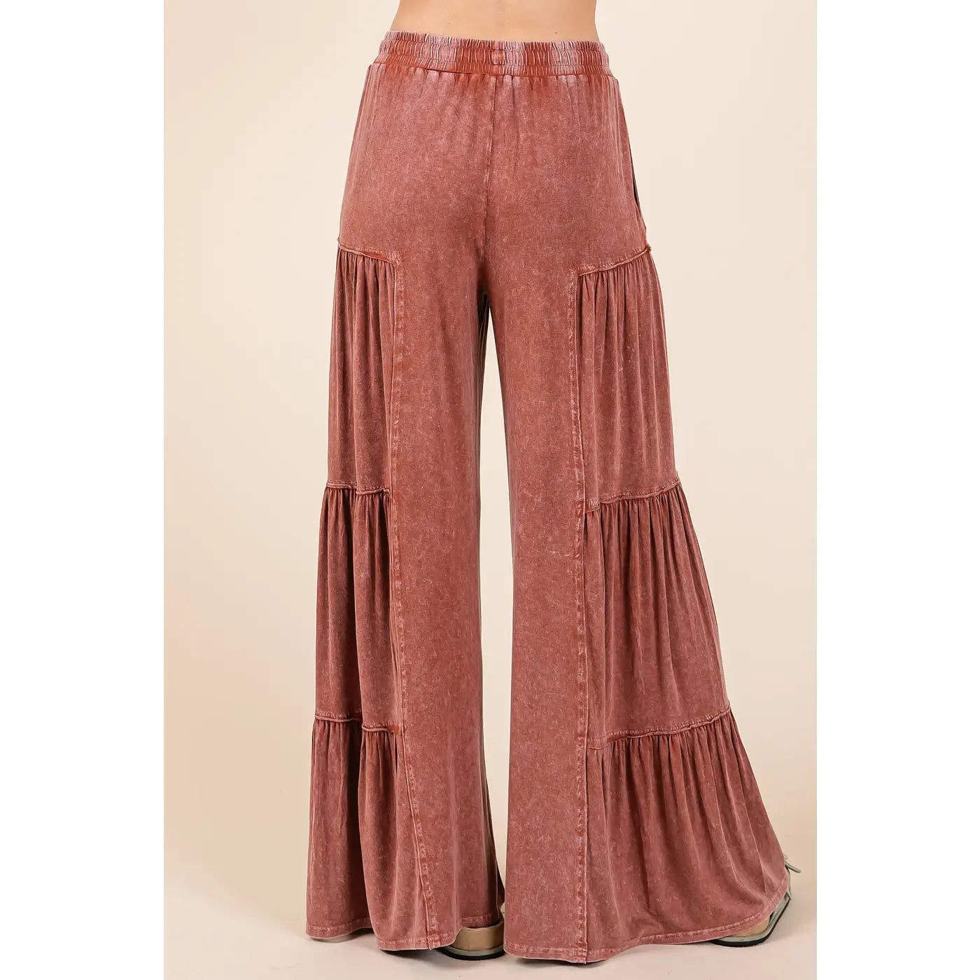 Sienna  Mineral Wash Tiered Pants