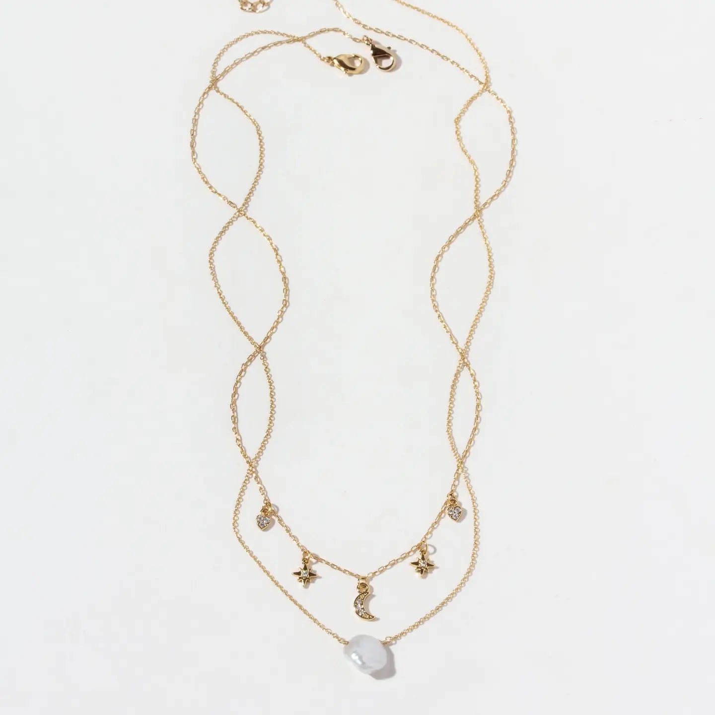 Solar Glow Keishi Pearl Necklace Set