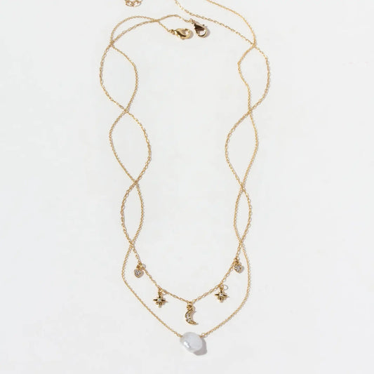 Solar Glow Keishi Pearl Necklace Set