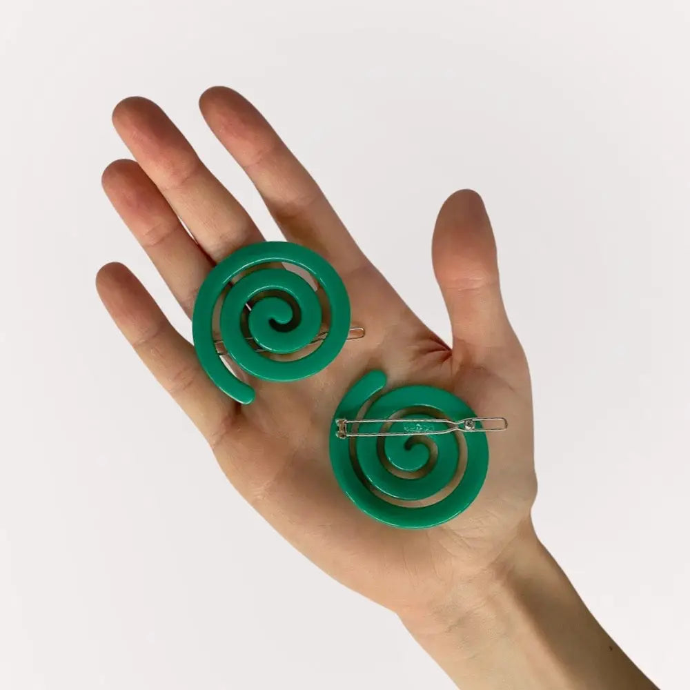 Spiral Clip in Green