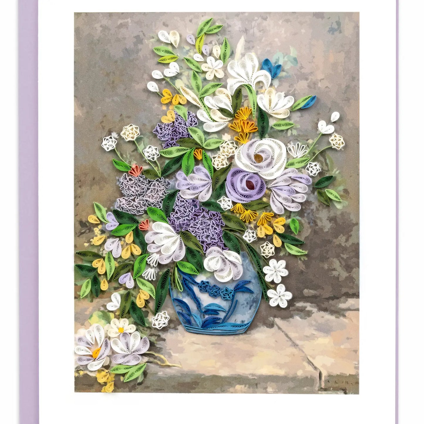 Spring Bouquest by Renoir Artist's Series Quilling Card