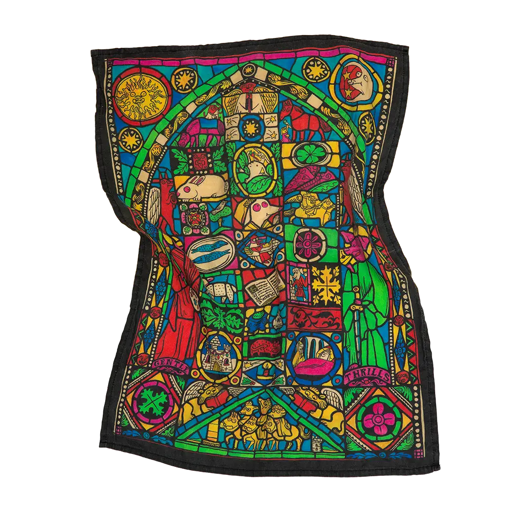 Stained Glass Tea Towel