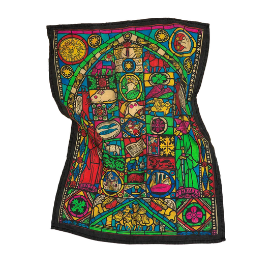 Stained Glass Tea Towel