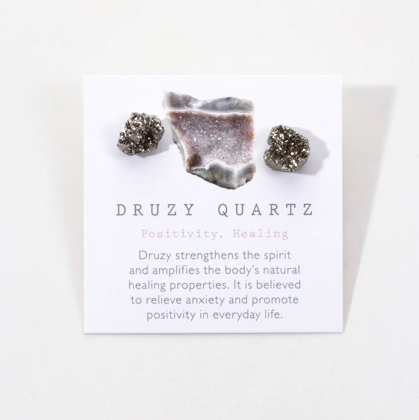 Stardust Druzy Studs- Silver