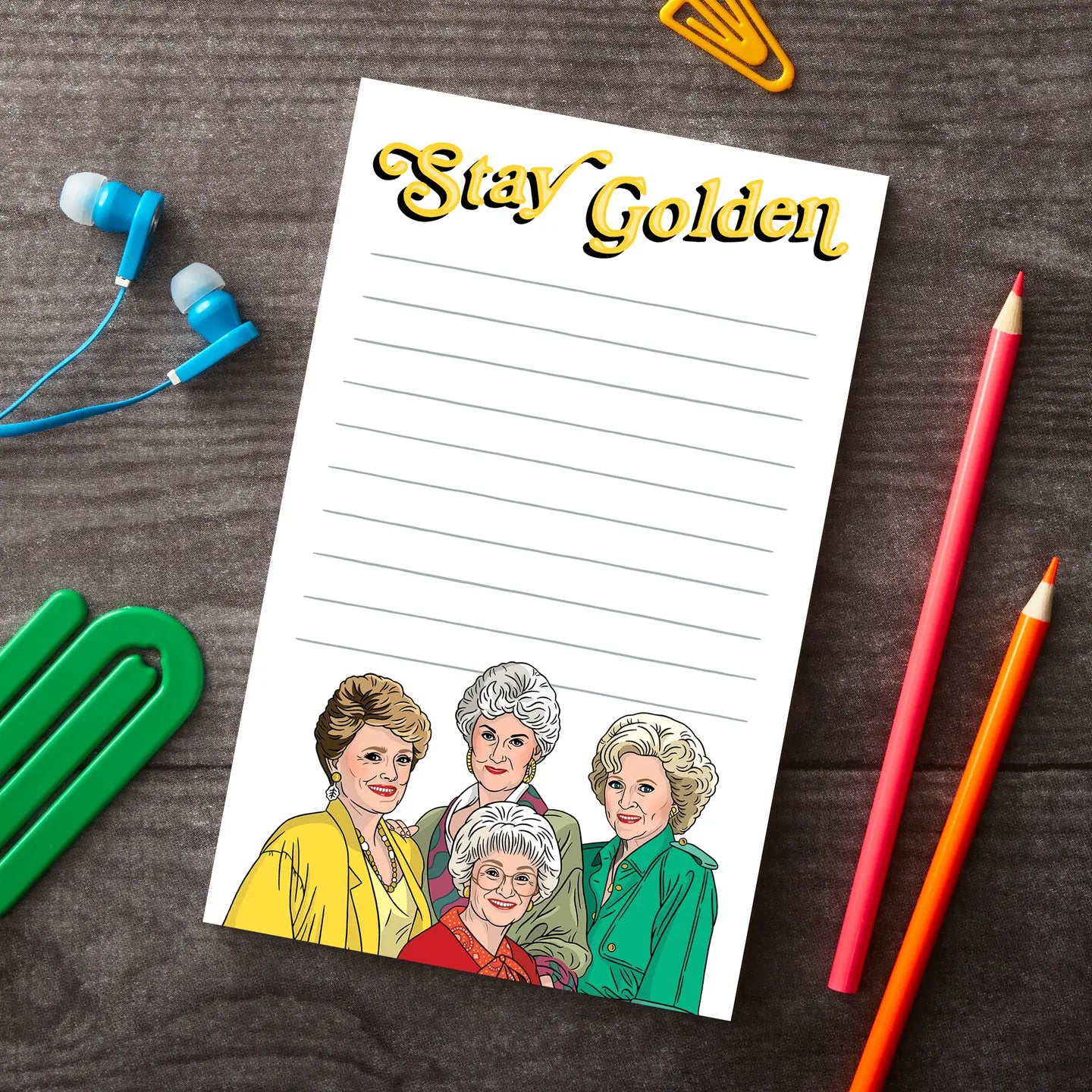 Stay Golden Notepad