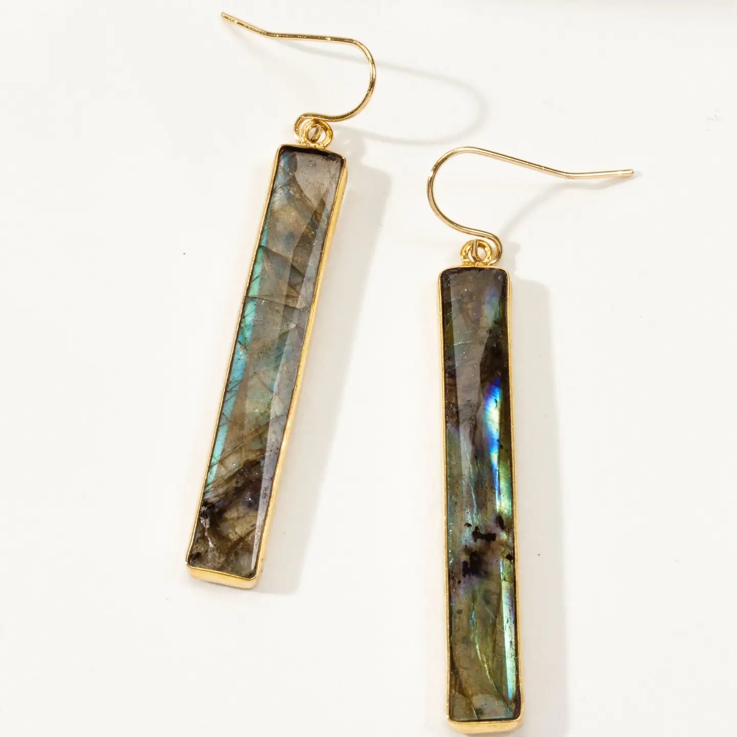 Labradorite Sticks and Stones Drop Earrings