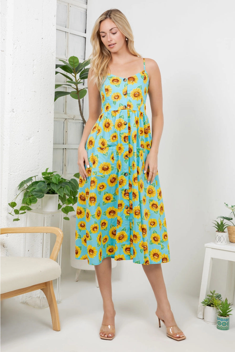 Sunflower Cami Dress