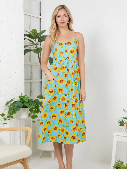Sunflower Cami Dress