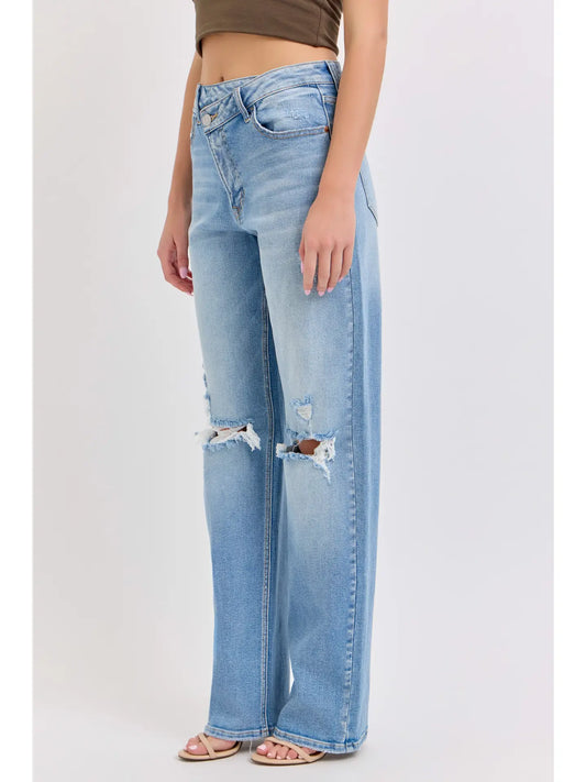 Super High Rise Repositioned Closure Jean