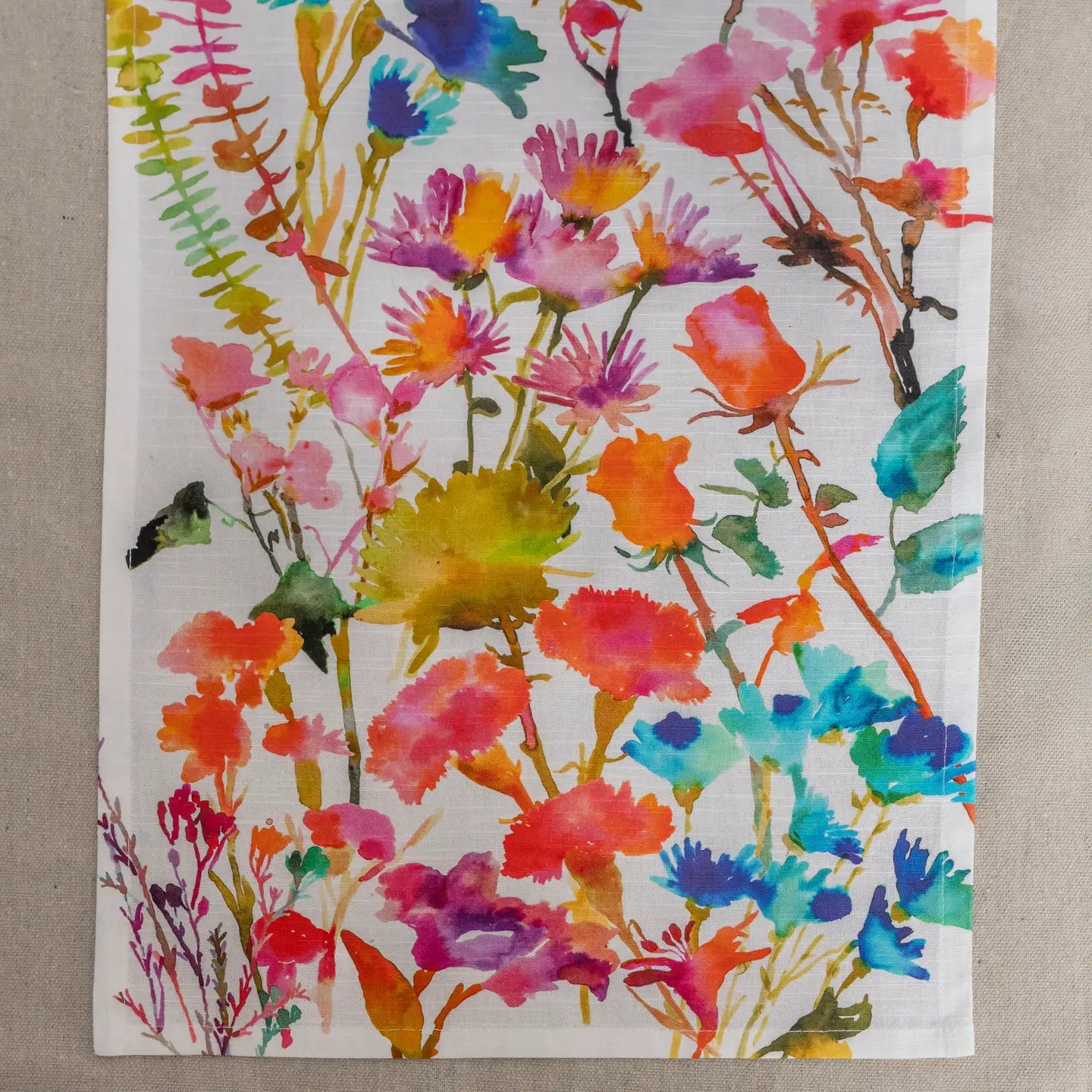 Supermarket Floral Tea Towel