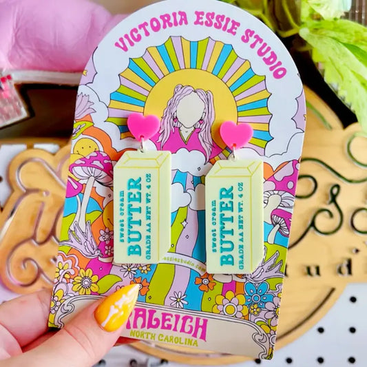 Sweet Cream Butter Earrings