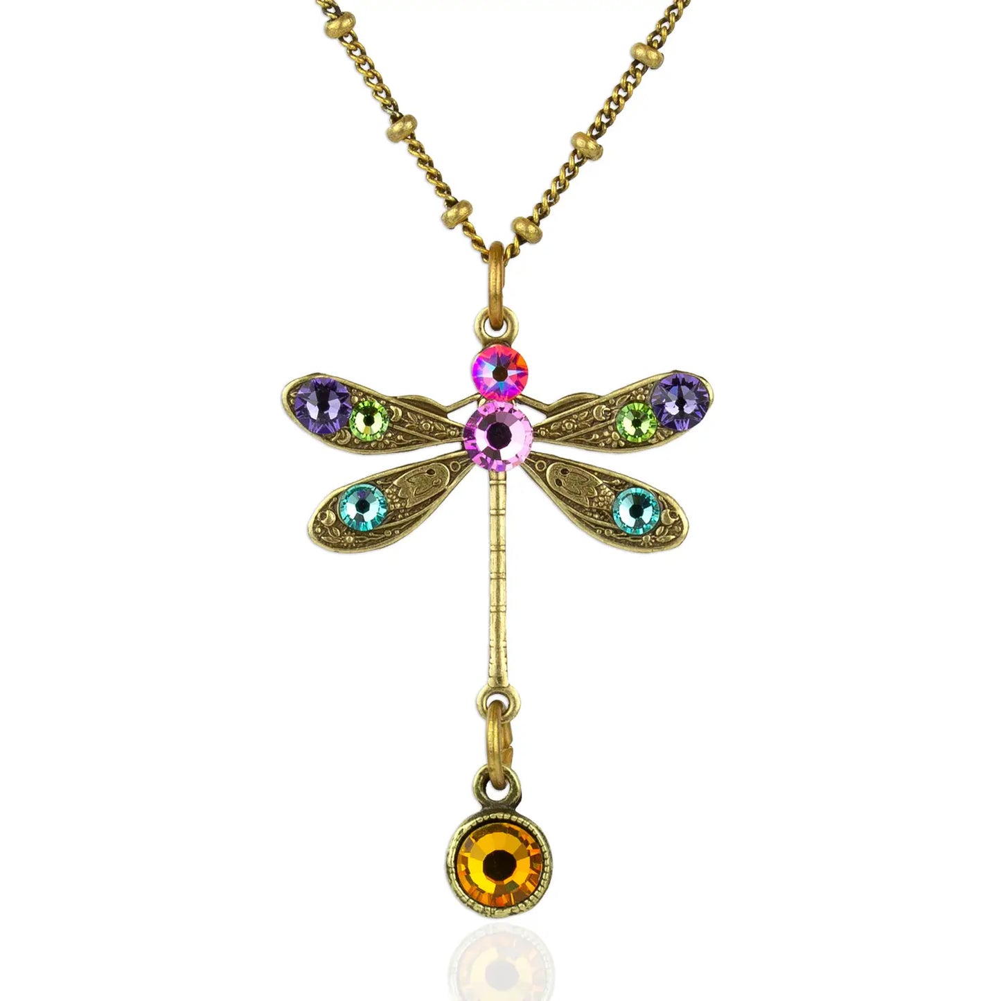 Sylvie Crystal Dragonfly Necklace