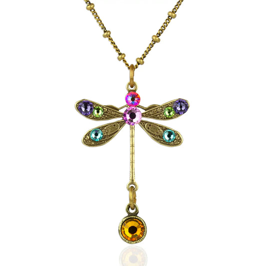 Sylvie Crystal Dragonfly Necklace