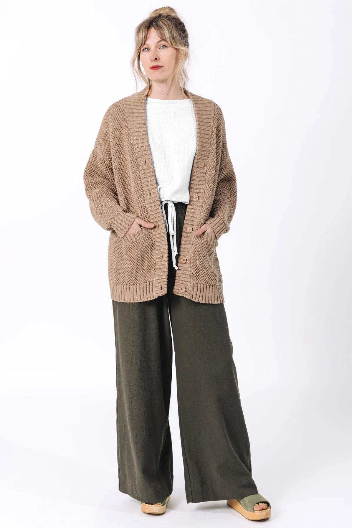 **Coming Soon** Tan Frankie Cardigan by Curator SF