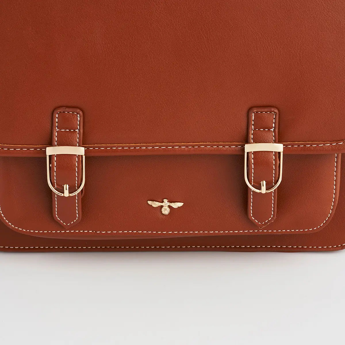 Tan Into the Woods Classic Satchel by Fable England