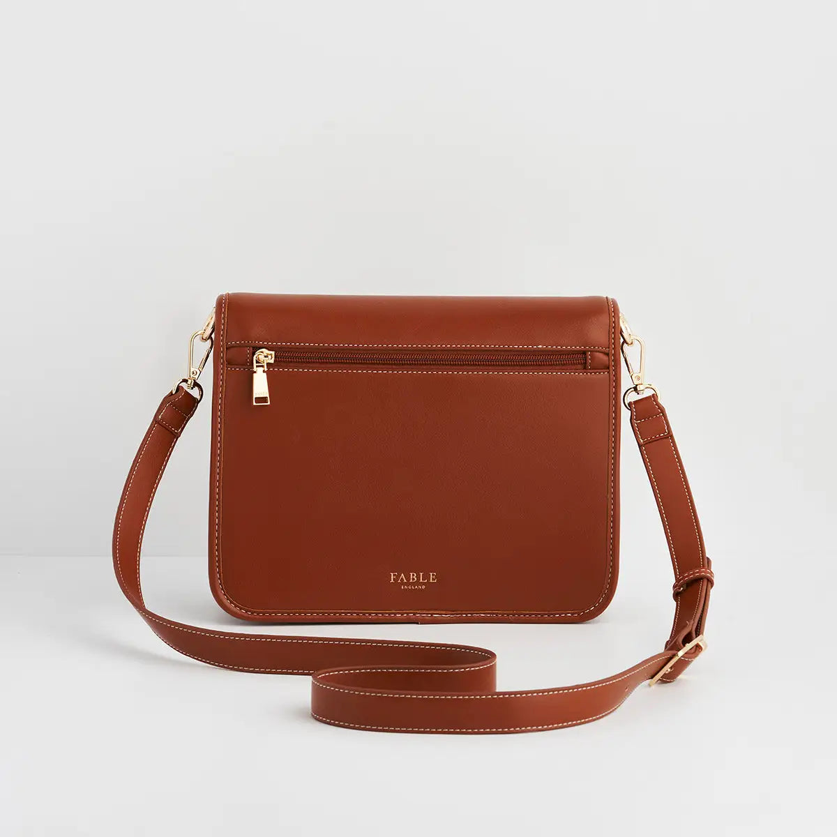 Tan Into the Woods Classic Satchel by Fable England