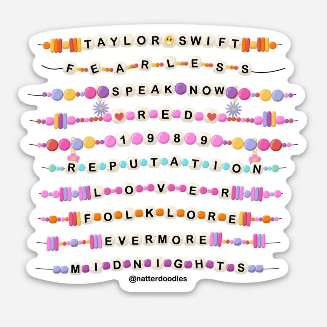 Taylor Friendship Bracelets Sticker