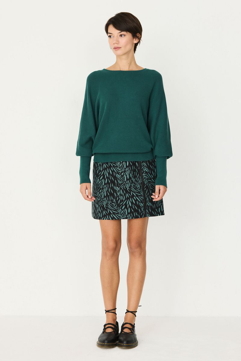Teal Green Ibar Sweater by SKFK