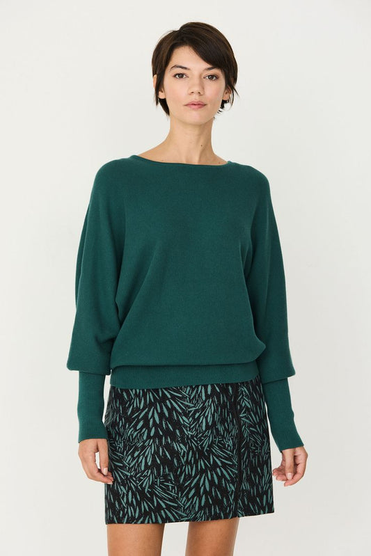 Teal Green Ibar Sweater by SKFK