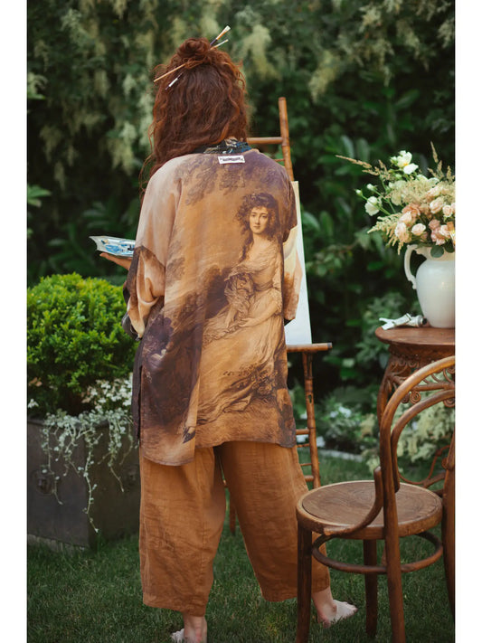 The Artist Bamboo Mid-Length Cardigan