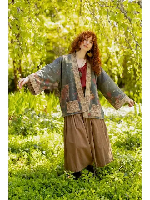 The Messenger Fleece Cottage Cardigan Jacket by Market of Stars