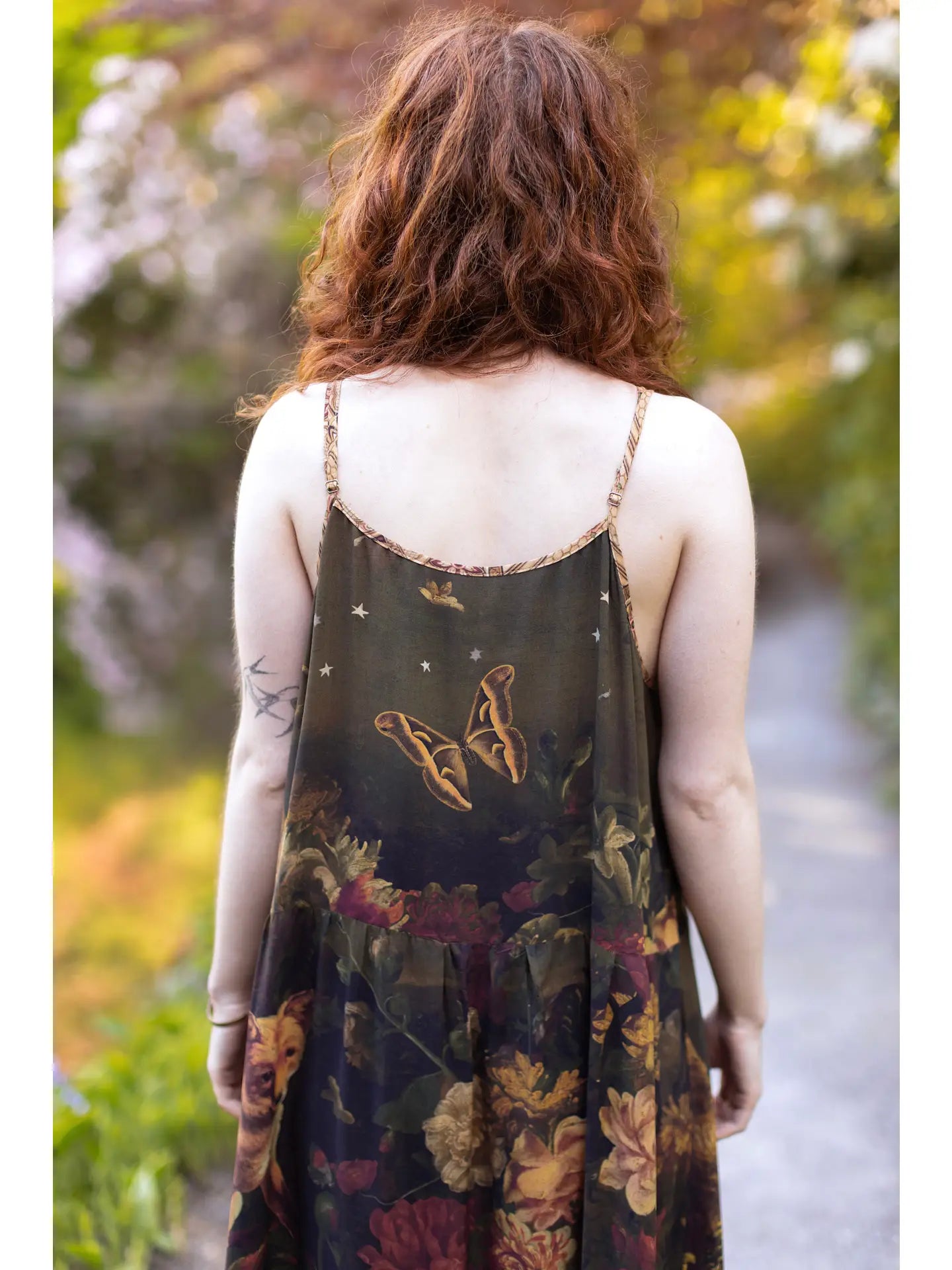 The Messenger Maxi Slip Dress w/ Joan of Arc