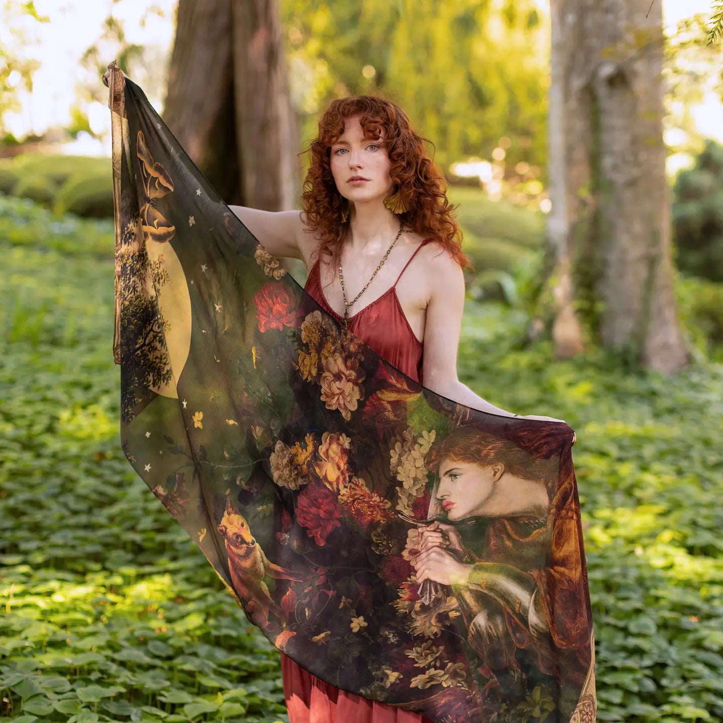 The Messenger Scarf with Joan of Arc