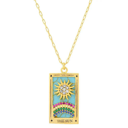 The Sun Tarot Card Necklace