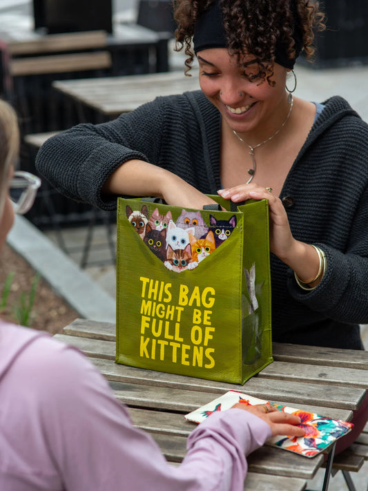 This Bag Might Be Full Of Kittens Handy Tote by Blue Q