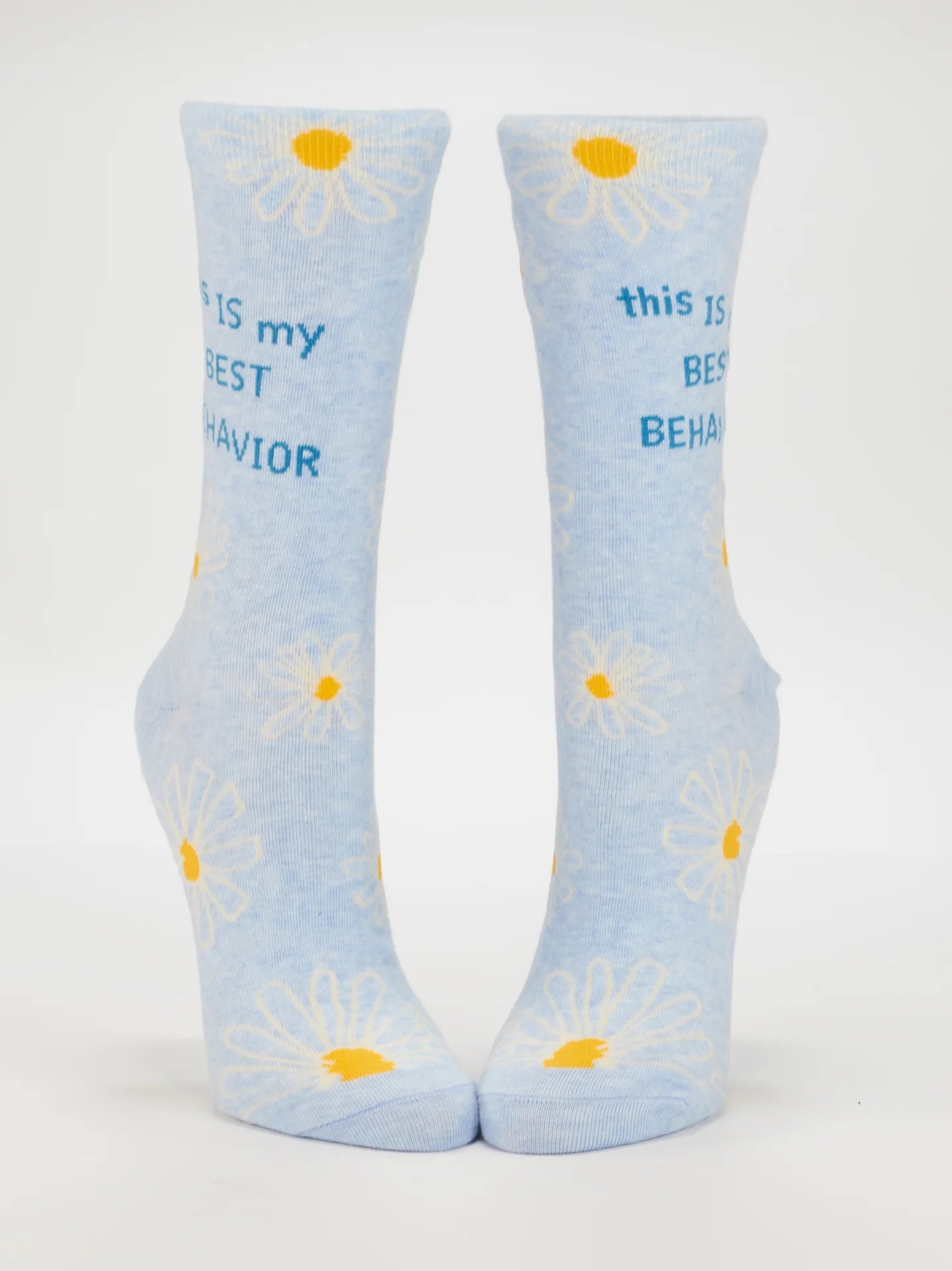 This Is My Best Behavior W-Crew Socks