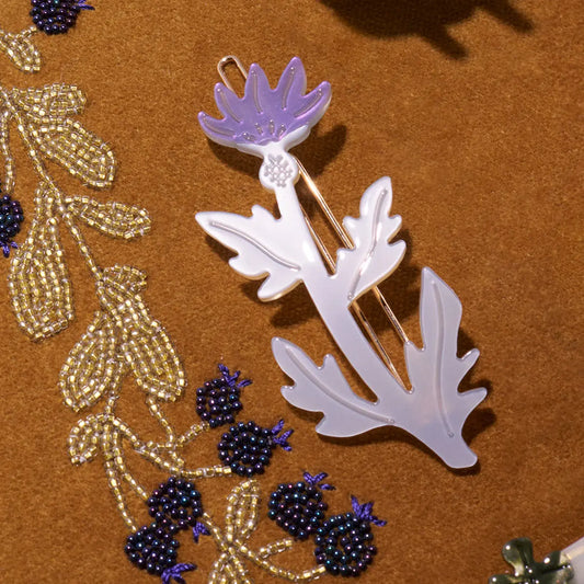 Thistle Barrette Set of 2