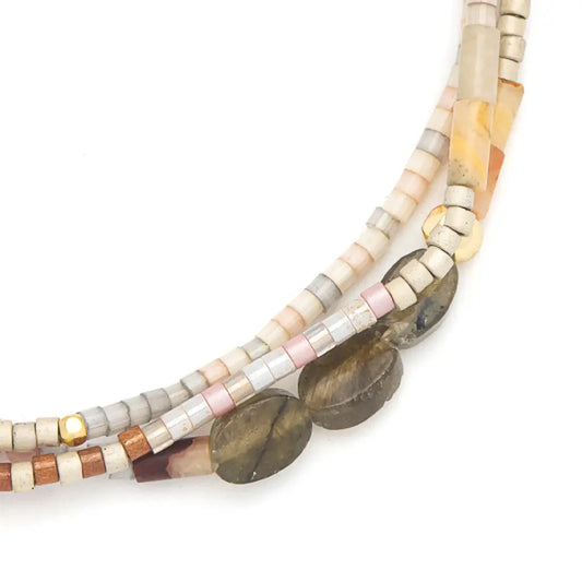 Time Stood Still Mixed Media Bracelet