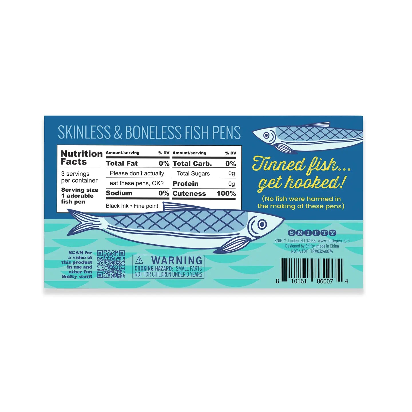 Tinned Fish Pens Set of 3