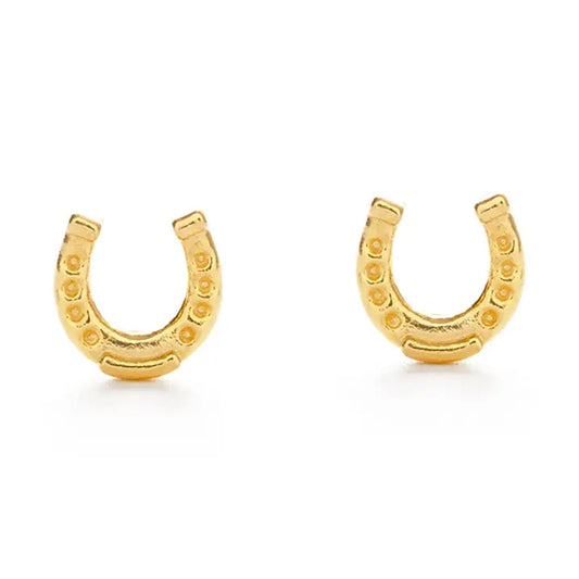 Tiny Horseshoe Stud Earrings